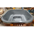SQUARE GLASS FIBER HOT TUB WITH OUTSIDE HEATER