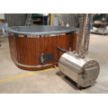 SQUARE GLASS FIBER HOT TUB WITH OUTSIDE HEATER