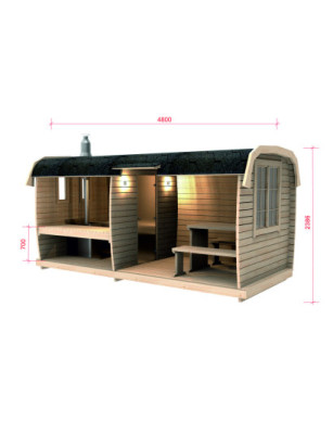 4,8 m Sauna Bus