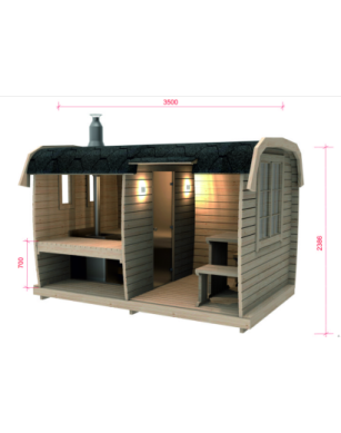 3.5 m Sauna Bus