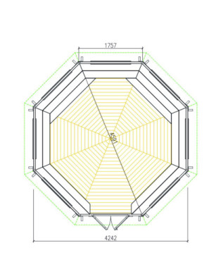 14.9 m² Pavilion