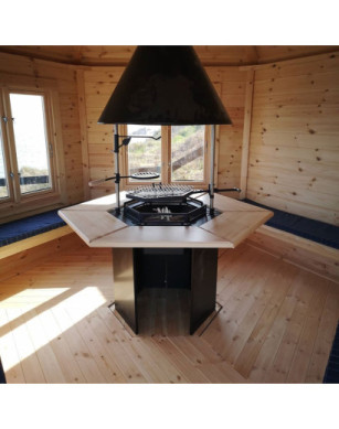 9.2 m² Pavilion with 2.5 m extension