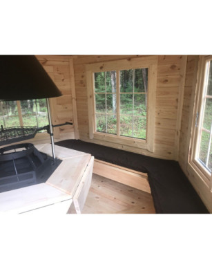9.2 m² Pavilion with 2.5 m extension