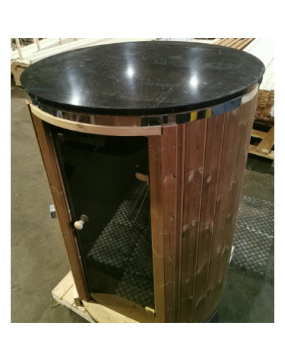 2.20 m Ø 1.48 m Vertical Sauna from Thermo wood