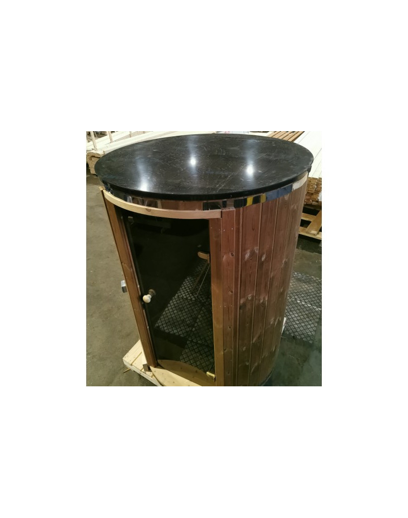 2.20 m Ø 1.48 m Vertical Sauna from Thermo wood