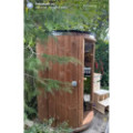 2.20 m Ø 1.48 m Vertical Sauna from Thermo wood