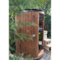 2.20 m Ø 1.48 m Vertical Sauna from Thermo wood