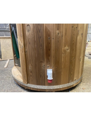 2.20 m Ø 1.48 m Vertical Sauna from Thermo wood