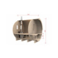 2,4m long Thermowood Barrel Sauna (Ø 2,27 m)