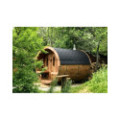 2,4m long Thermowood Barrel Sauna (Ø 2,27 m)
