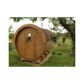 2,4m long Thermowood Barrel Sauna (Ø 2,27 m)