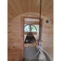 4,0m long Pine Barrel Sauna (Ø 1.97 m) with changing room IN STOCK
