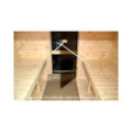 4,0m long Pine Barrel Sauna (Ø 2.27 m) with changing room