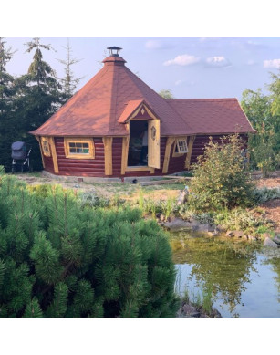 Exclusive BBQ Hut 9,2m² with 2m Extension – Grill Cabin