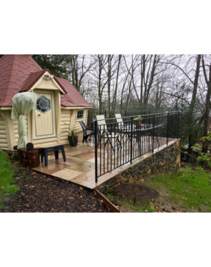Exclusive BBQ Hut 9,2m² with 2m Extension – Grill Cabin