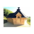 Exclusive BBQ Hut 9,2m² with 2m Extension – Grill Cabin