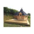 Exclusive BBQ Hut 9,2m² with 2m Extension – Grill Cabin