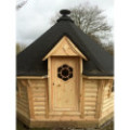 Exclusive BBQ Hut 9,2m² with 2m Extension – Grill Cabin