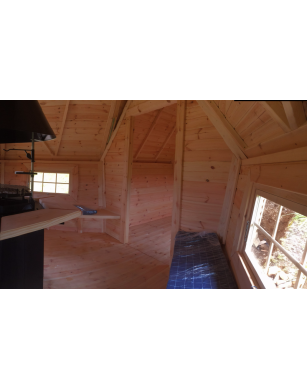 Exclusive BBQ Hut 9,2m² with 2m Extension – Grill Cabin