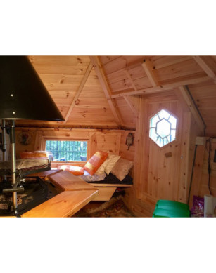 Exclusive BBQ Hut 9,2m² with 2m Extension – Grill Cabin