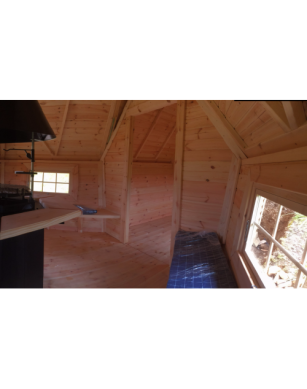 Exclusive BBQ Hut 9,2m² with 2m Extension – Grill Cabin