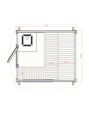Mini Sauna Cabin 4,0m² Saunahaus