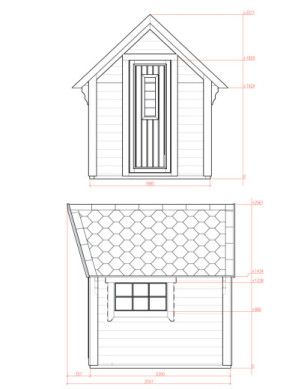 Mini Sauna Cabin 4,0m² Saunahaus