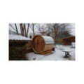 2,4m long Thermowood Barrel Sauna (Ø 2,27 m) packed in KIT – IN STOCK