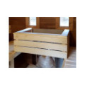 3,5m long Thermowood Barrel Sauna (Ø 1.97 m) with changing room