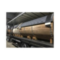 3,5m long Thermowood Barrel Sauna (Ø 1.97 m) with changing room